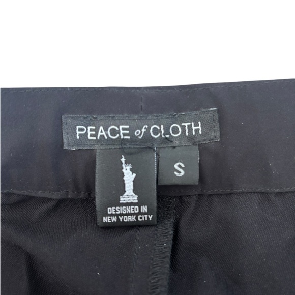 Peace of Cloth NY City Black Pull On Nylon Spandex Travel Pants Small - Picture 3 of 10